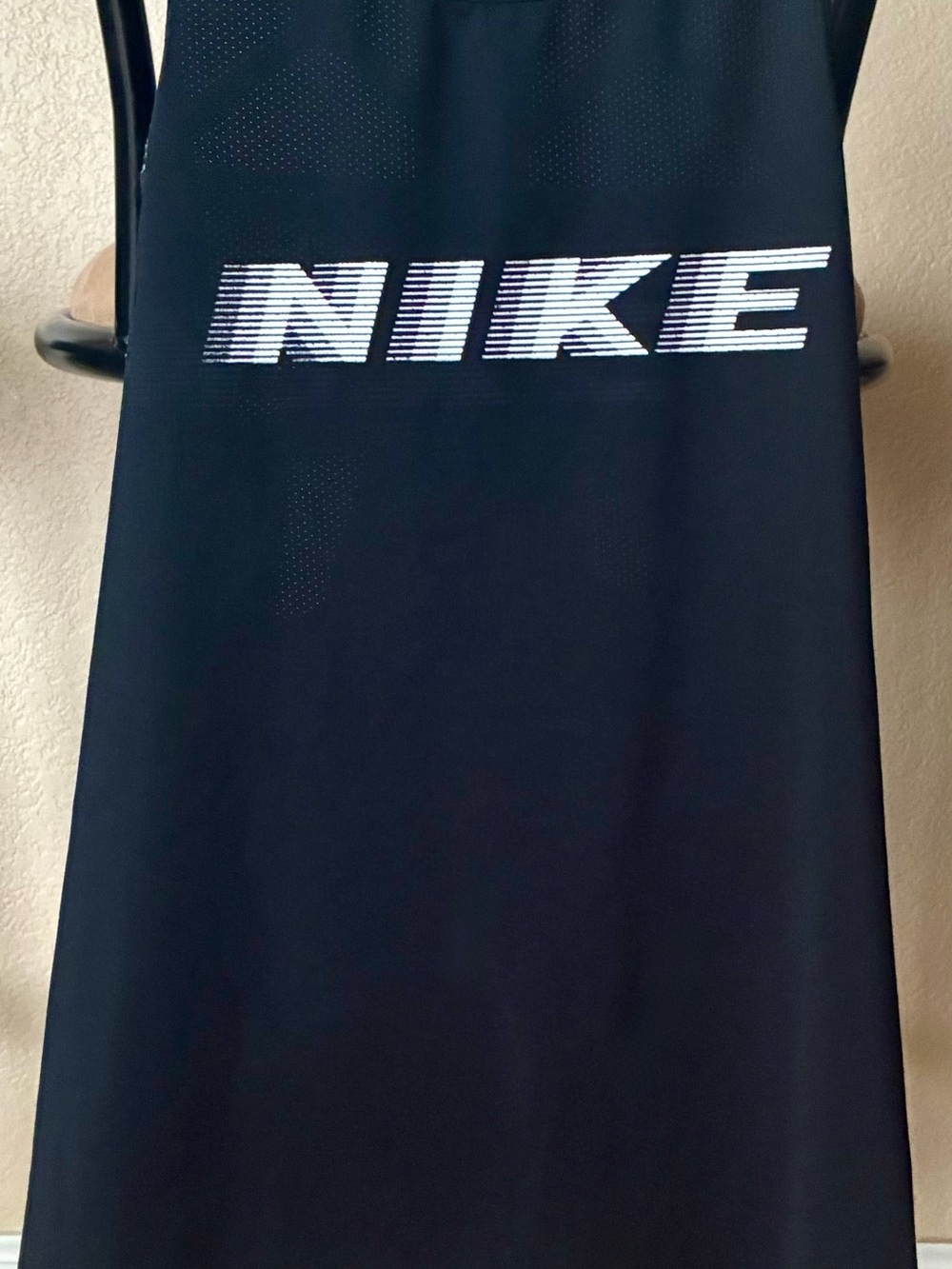Nike Pro Dri-FIT Black Racerback Graphic Tank Top-Women's Size L-Excel Cond